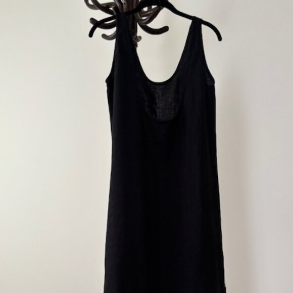 Never Worn! Black Linen Dress - Picture 2 of 10